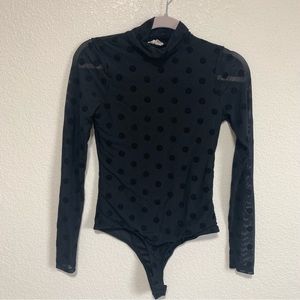 Ember black dot bodysuit size small